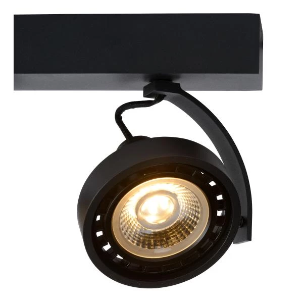 Lucide DORIAN - Spot plafond - LED Dim to warm - GU10 - 2x12W 2200K/3000K - Noir - détail 1